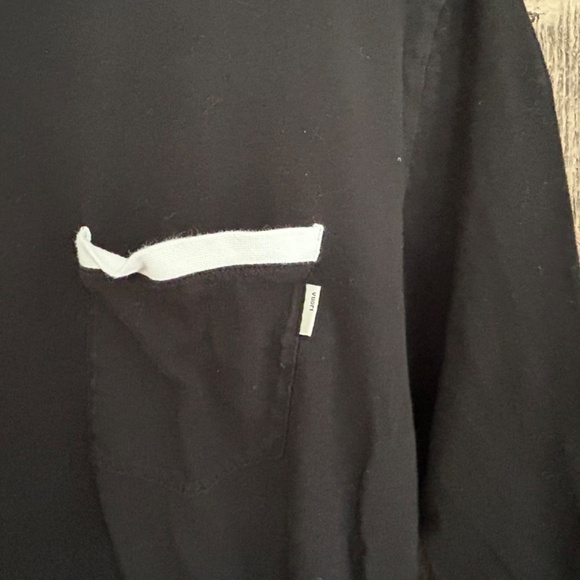 VUORI WOMEN'S BLACK WHITE TRIM LONG SLEEVE TOP‎ LARGE L - Picture 5 of 7